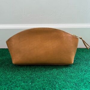 Portland Leather Goods “Almost Perfect” Eclipse Makeup Bag in Sunflower